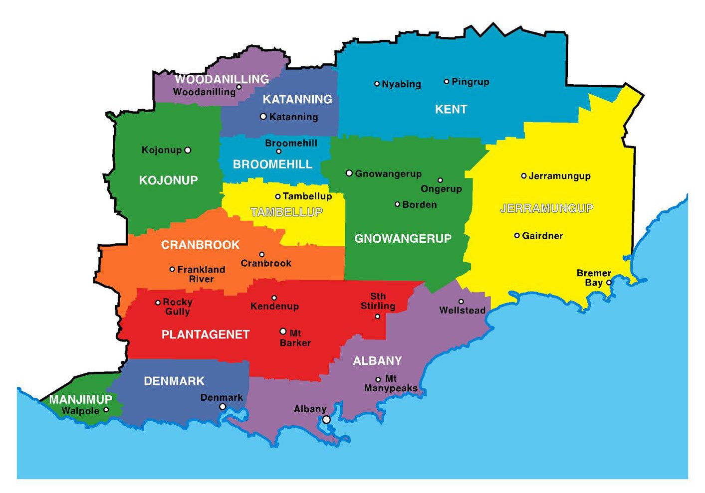 Great Southern Map
